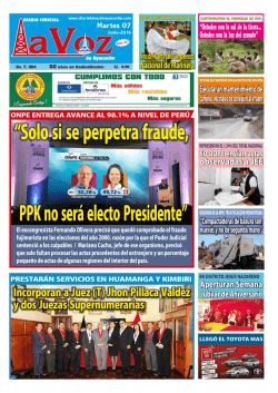 martes 07 de junio de 2016 - Diario La Voz de Ayacucho