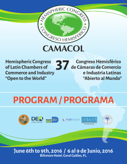 Programa - Hemispheric Congress