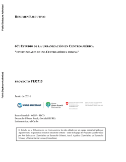 estudio de la urbanización en centroamérica