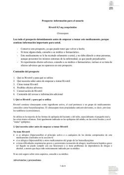 prospecto, PDF - Agencia Española de Medicamentos y Productos