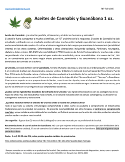 Aceites de Cannabis con Guanábana