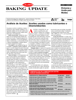 Divisora y Aceites para Moldes