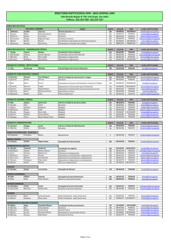 directorio institucional rpm - sede central lima