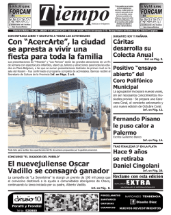 &ldquo;AcercArte&rdquo;, la ciudad se apresta a vivir una fiesta para toda la familia