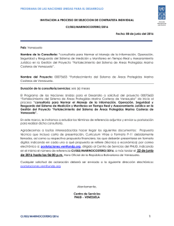 ci/053/marinocotero/2016 - Procurement Notices