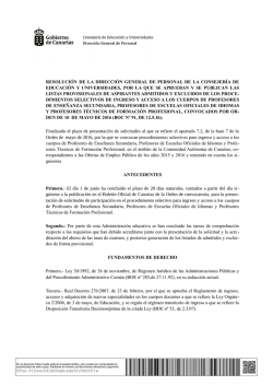 Resolución - Gobierno de Canarias