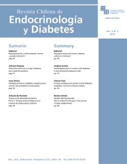 Revista Chilena de Endocrinología y Diabetes