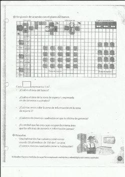 @ Responde de acuerdo con ei plano del banco.