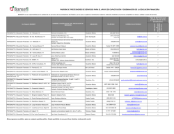 Tipo de Servicios que pueden ofrecer a los beneficiarios