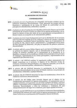 Acuerdo Ministerial 101 del 3 de junio de 2016