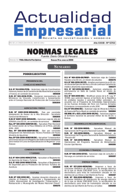normas legales - Actualidad Empresarial