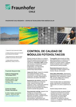 Control de calidad módulos fotovoltaicos [ PDF 319 KB ]