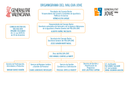 Organigrama del IVAJ.GVA Jove