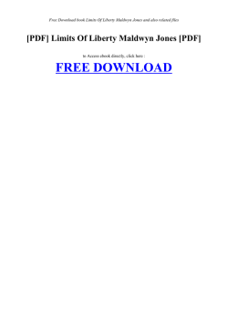 free book LIMITS OF LIBERTY MALDWYN JONES