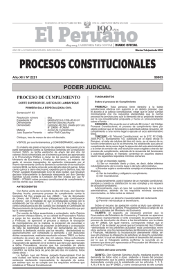 procesos constitucionales - Peruana