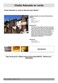 Chalet Adosado en venta Chalet Adosado en venta en Navacerrada