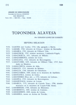 TOPONIMIA ALAVESA