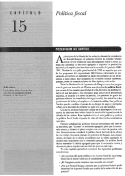 Cap&iacute;tulo 15: Pol&iacute;tica Fiscal