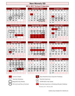 School Calendar Template