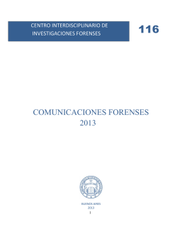 comunicaciones forenses 2013