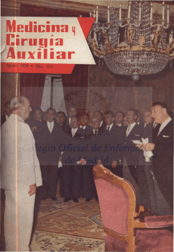 Agosto 1958 en PDF - CODEM. Ilustre Colegio Oficial de Enfermería