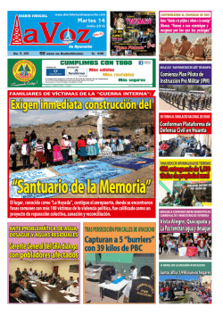 martes 14 de junio de 2016 - Diario La Voz de Ayacucho