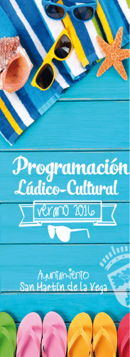 Programación verano 2016 - Ayuntamiento de San Martín de la Vega