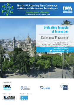 PDF version - 13th IWA Leading Edge Conference on Water and