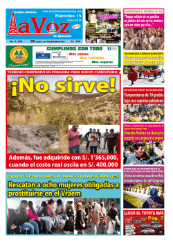 Miercoles-15-Junio-2016 - Diario La Voz de Ayacucho