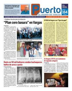 “Plan cero basura” en Vargas - Diario Puerto – El Diario de Vargas