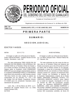 primeraparte - Periódico Oficial - Gobierno del Estado de Guanajuato