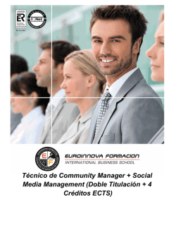 Técnico de Community Manager + Social Media