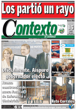 Oficialmente, Aispuro gobernador electo