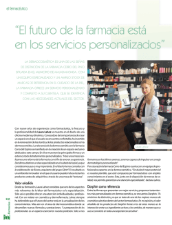El futuro de la farmacia está en los servicios