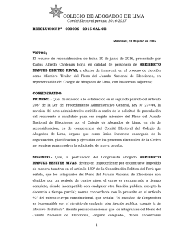 resolucion 006-2016 - Colegio de Abogados de Lima
