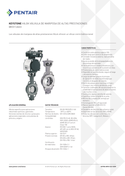 Keystone Butterfly Valves, Model HiLok