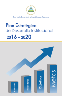 Plan Estratégico de Desarrollo Institucional 2016 – 2020