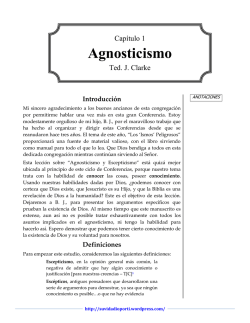 Agnosticismo - The Bible / Regresando A La Biblia