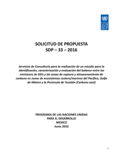 Solicitud de Propuesta (superior 100.000 Dólares Ee.uu.)