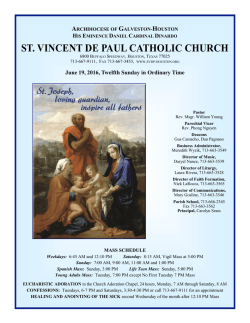 June 19, 2016, Twelfth Sunday in Ordinary Time