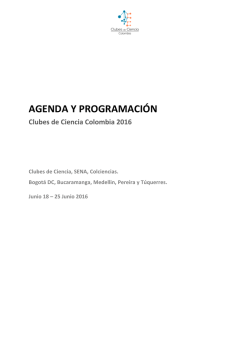 agenda y programación - Universidad Tecnológica de Pereira