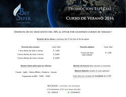 Descargar la oferta en PDF - Betsefer Puebla