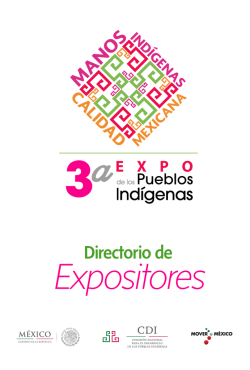 Expositores - Expo de los Pueblos Indígenas 2015