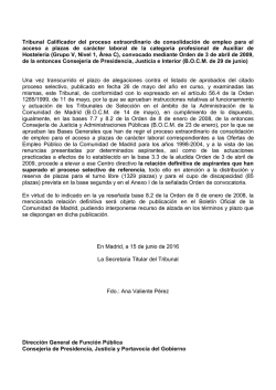 Relaci&oacute;n aprobados aux. hosteler&iacute;a