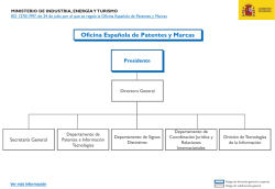 Organigrama de la Oficina Española de Patentes y Marcas