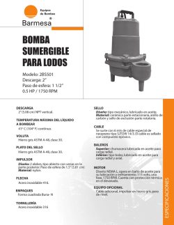 Ficha tecnica bomba sumergible lodo barnes 2BS501