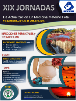 XIX JORNADAS De Actualización En Medicina Materno