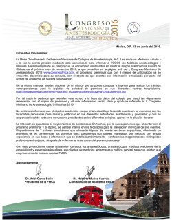 congreso mexicano de anestesiologia 2016 chihuahua 2