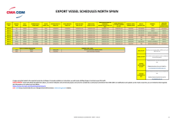 North export vessel schedules