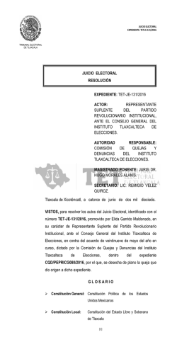 juicio electoral resolución expediente: tet-je